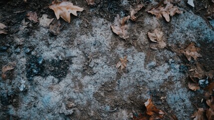 Obraz premium Autumnal Ground Texture with Fallen Leaves