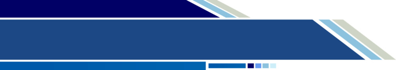 Fototapeta premium Futuristic blue tech banner with geometric shapes.