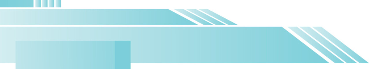 Fototapeta premium Futuristic blue tech banner with geometric shapes.