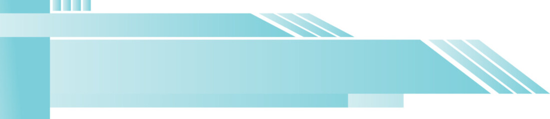 Obraz premium Futuristic blue tech banner with geometric shapes.