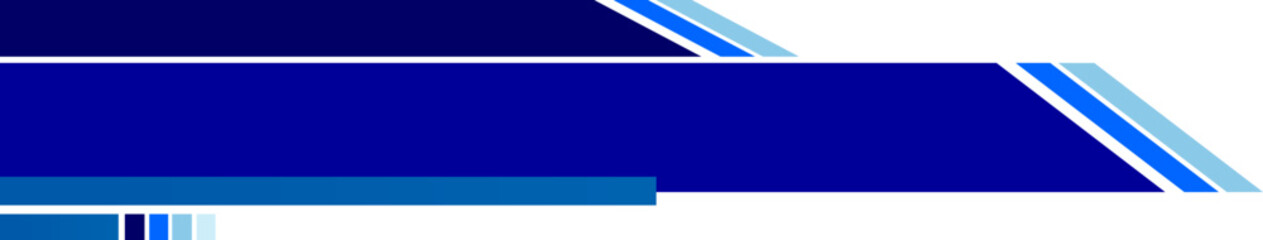 Fototapeta premium Futuristic blue tech banner with geometric shapes.