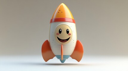 Cute rocket toy