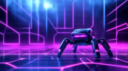3d render of a cyber woman with futuristic background