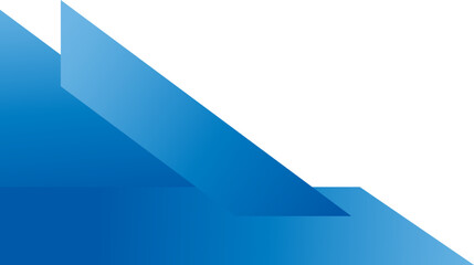 Modern abstract blue geometric triangle corner design, ideal for corporate, tech, or presentation graphics.