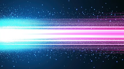 Abstract Digital Waves in Vibrant Colors Representing Technology Concepts and Innovations