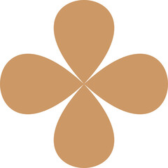 Brutalist abstract geometric shape