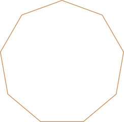 Minimalist aesthetic linear frame