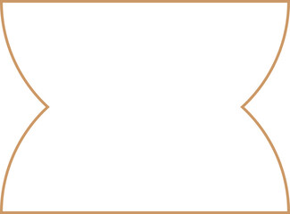 Minimalist aesthetic linear frame