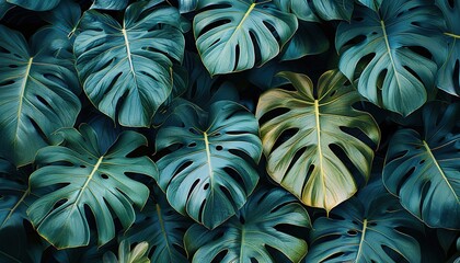 green leaves in the wind