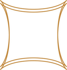 Minimalist aesthetic linear frame