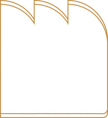 Obraz premium Minimalist aesthetic linear frame