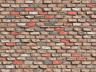 Fototapeta premium Abstract Brick Wall Texture with Intricate Pattern