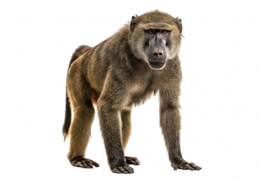 Baboon on a transparent background