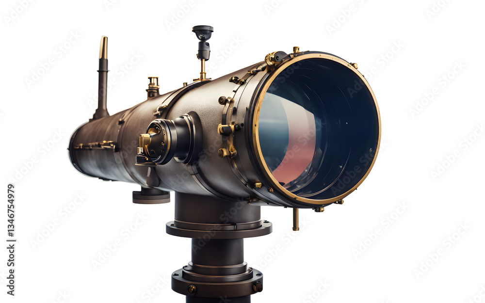 Poster submarine periscope isolated on a empty plain background