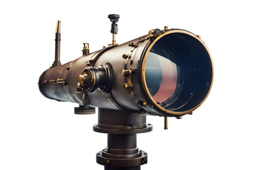 Fototapeta premium Submarine periscope isolated on a empty plain background