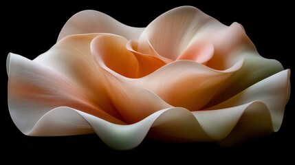 Stylized Rose on Black