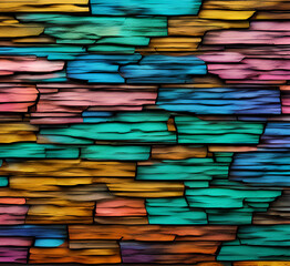 Grunge texture Wooden board wall, suitable for Halloween theme background, old cracks in cement, texture with old film effect, horror concrete wall imitation, generative AI	