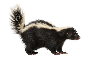 Obraz premium Skunk on a transparent background