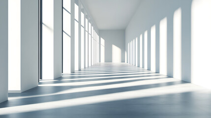 Minimalist architecture shadows wallpaper vibrant light play in modern interior space background