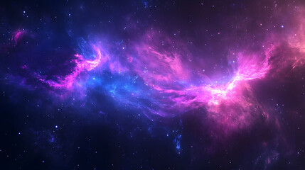 Surreal space nebula background wallpaper intergalactic lights cosmic wonder digital art celestial environment