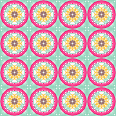 Pattern with crochet granny square wallpaper handmade decorative art design print	