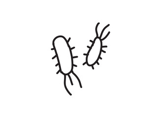 Obraz premium Set of an Bacteria and Virus Illustration