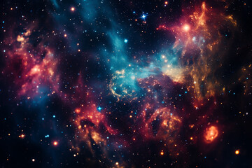 Fototapeta premium cosmic tapestry of universe represents interconnection, vastness, complexity, and harmonious unity of all celestial bodies