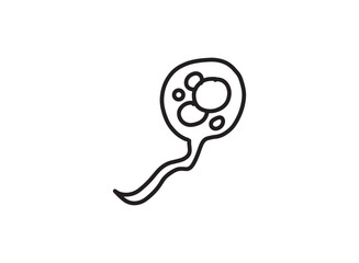 Set of an Bacteria and Virus Illustration