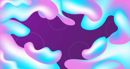 Liquid Background Gradient liquid wavy shapes futuristic banner Fluid Background Modern