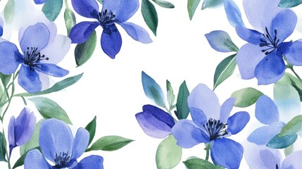 AbstractArt Abstract Watercolor Moment Floral Purple