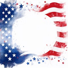 independence day concept of USA flag, stars and stripes patriotic memorial day concept background