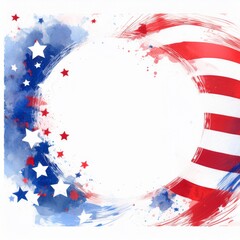 Fototapeta premium independence day concept of USA flag, stars and stripes patriotic memorial day concept background
