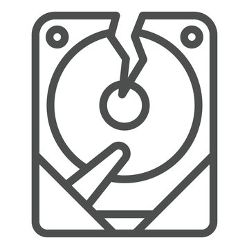 broken hard drive icon clip art preview