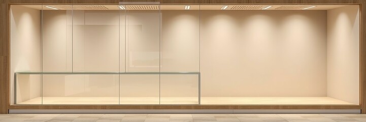 Empty Store Showcase Mockup - Design Concept