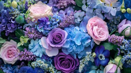 NatureFlorals Natural Floral Scene Flowers Watercolor