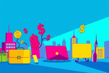 Fototapeta premium Business Illustration