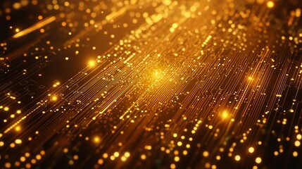 A golden Bitcoin symbol representing blockchain technology, ideal for future technology banners or covers. A sleek and modern vector illustration showcasing digital currency.