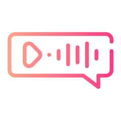 voicemail gradient icon