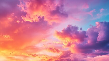 Obraz premium Pastel Pastel Red Overview Orange Purple Sunset Textured