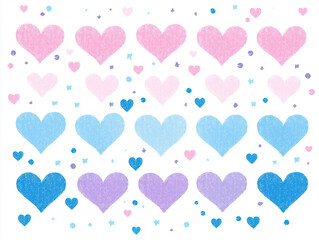 Bold heart patterns for an exciting greeting card or web design.