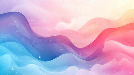 Abstract Pastel Wave Background