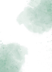 Abstract green colorful watercolor background illustration. for wedding elements. or card templates for greetings or invitations , hand painted texture.Brushstrokes and splashes.
