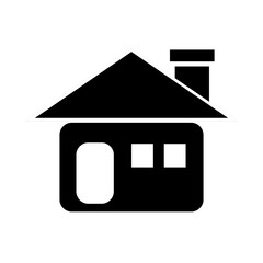 Home icon on a white background