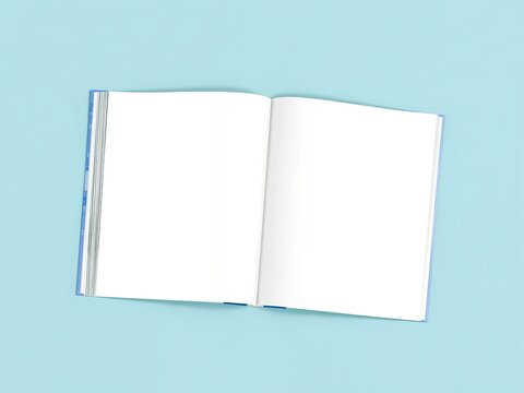Hardcover Book Mockup - 6x9 Open, Design Inspiration