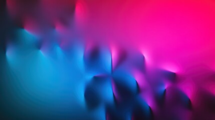 Fototapeta premium Abstract image showcasing a blurred blend of vibrant pink and blue hues swirling together to create a floral-like pattern with varying intensities
