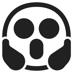 Face Screaming in Fear
