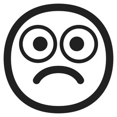 Fototapeta premium Frowning Face 