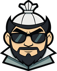 Cool Chef Character mascot logo 