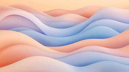 Fototapeta premium AbstractArt Abstract Wave Moment Tones Gentle Pattern