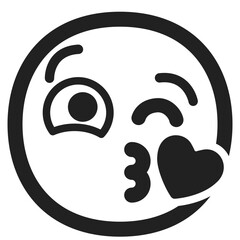 Face Blowing a Kiss